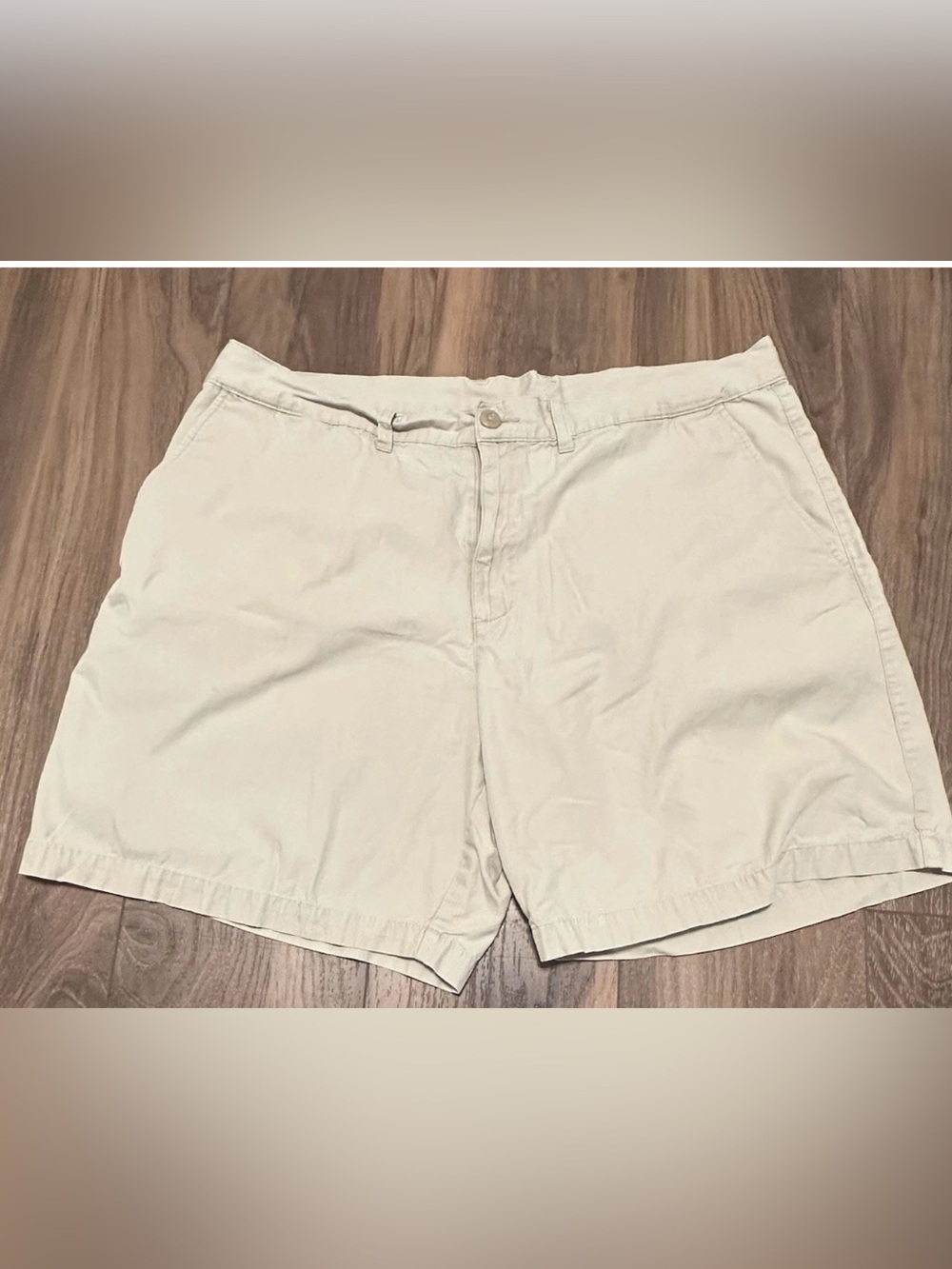 Patagonia Men's 100% Organic Cotton Beige Chino Shorts Size 40 Khaki Lightweight